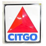 Citgo Lighted Lexan Sign In Metal Frame