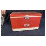Vintage Red Thermos Cooler
