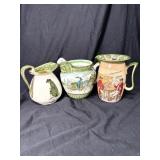 Three Royal Doulton Pitchers/Jugs