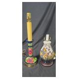 Two Moorcroft Ceramic Lamps