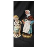 One Royal Doulton & One German Porcelain Figurines