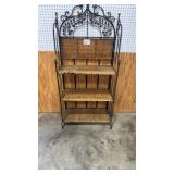 WICKER METAL SHELVING