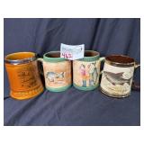 Four Ceramic Mugs