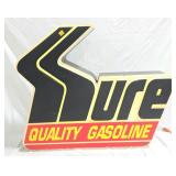 Sure Lighted PLastic Sign In Metal Frame