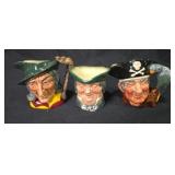 3 Toby Jugs