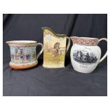 Royal Doulton And Wedgwood Pitchers