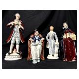 Collection Of 3 China Figure And One Plaster Figur