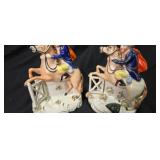 Two Staffordshire John Gilpin Figures