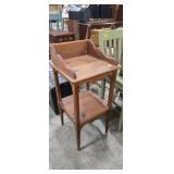 Vintage Oak Two-Tiered Wash Stand