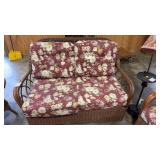 GLIDER WICKER LUV SEAT