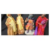 Three Royal Doulton Figures And A Richton Studies