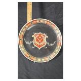 9 Painted Ten Inch Ceramic Collectors Plates