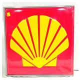 Shell Lighted Textured Lexan Sign In Metal Frame