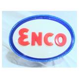 Oval Enco Lighted Textured Lexan Sign Metal Frame