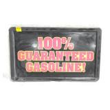 Metal Gas Advertising Sign In Metal Frame