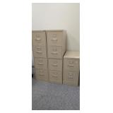 3 Filing Cabinets