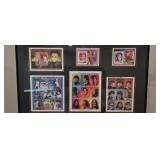 The Beatles Framed Commemorative Stamp Sheets