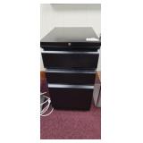HON Black 3 Drawer Cabinet