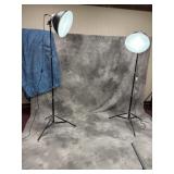 Lights and Backdrop Display