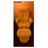 FINE HOMES LIMITED Lemon Yellow Swivel Chair