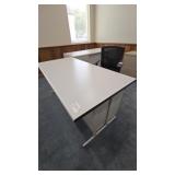 3 Drawer HON Desk w/ 4 Drawer Credenza