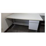 Pair of Metal 2 Drawer Work Desks