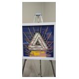 Three Modern Art on Glass Pieces