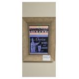 Small Framed Choice Wine and Liqours Poster