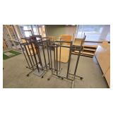 Six Piece Clothing Rack Stands