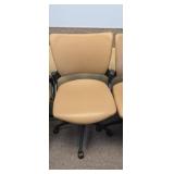 13 Desk Height, Rolling, Vinyl Chairs