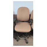 11 Bar Height, Rolling, Adjustable, Arm Chairs