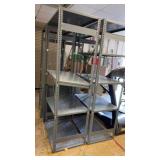 Set of Four Metal Utility Shelving Units