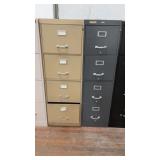 2 FOUR DRAWER FILE CABINETS