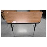 ADJUSTABLE HEIGHT TRAPEZOID TABLE (2 UNITS)