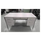 METAL TEACHER DESK ï¿½ 5 DRAWERS WITH COMPOSITE TOP