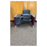 GREY & MAROON LUXURY DESK