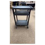 PLASTIC CART WITH POWER CORD AND 4 OUTLETS