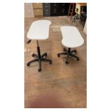2 MOBILE LAPTOP STANDS (GREY)