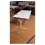 ADJUSTABLE COMPUTER LAB DESK (2)