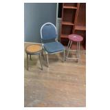 1 CHAIR AND 2 STOOLS