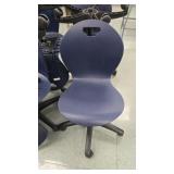 PLASTIC BLUE ROLLING CHAIRS