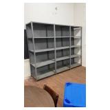 LARGE METAL SHELVING UNIT