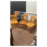 3 WOODEN CHAIRS