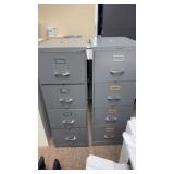 2 GREY FILE CABINETS