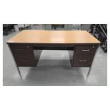 6-DRAWER METAL TEACHER DESK