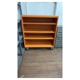 LARGE METAL MOBILE ORANGE SHELF