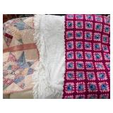 Quilt, Bed Cover, and Baby Blanket Set