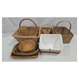 11 Assorted Woven Baskets