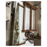 Decorative Saw w/ Painted Landscape & Wooden Items