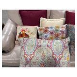 9 Assorted Decorative Pillows